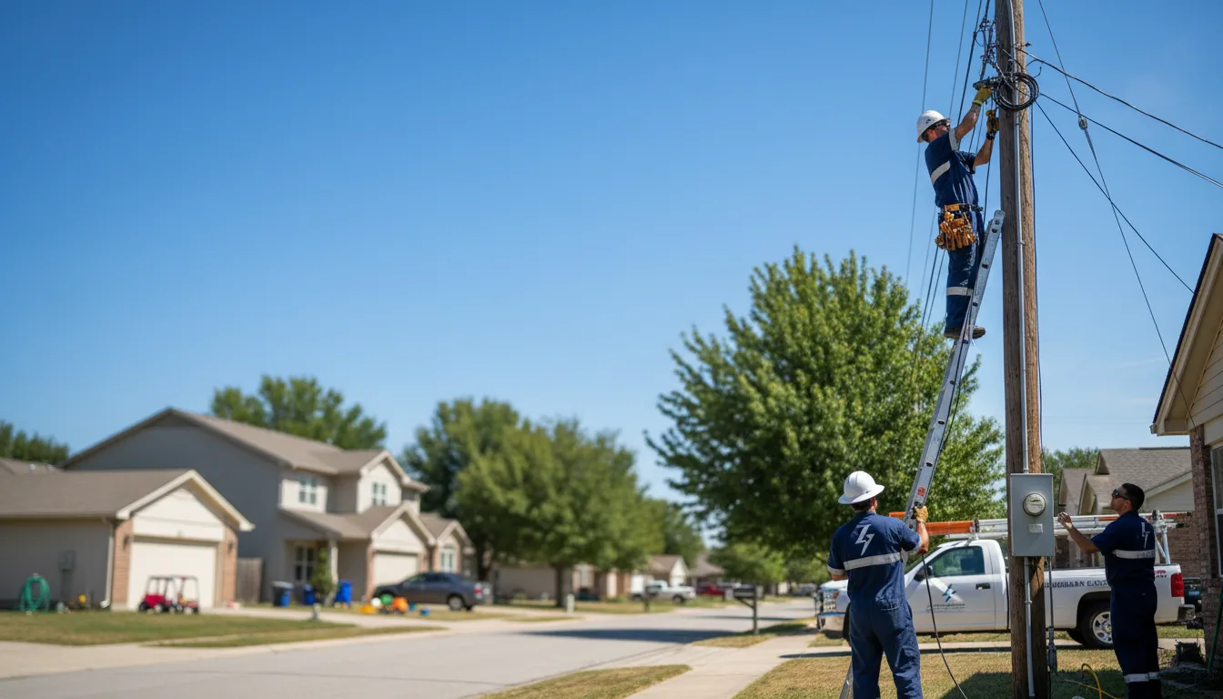 Residential electrician providing installation services in Mills, NM